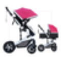 New arrival best quality dolls pram for babies,CE approved luxurious mental doll pram stroller,rubber wheel differential carrier